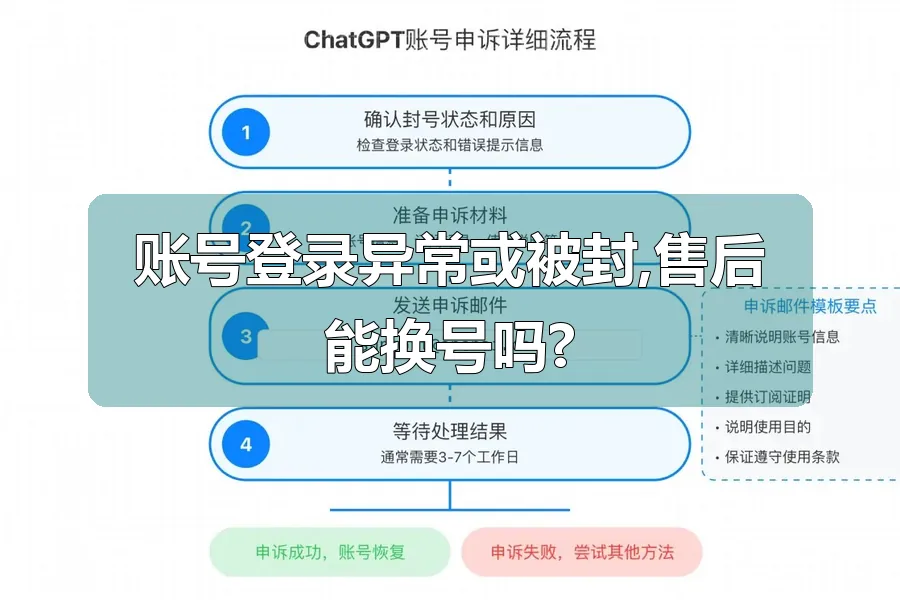 账号登录异常或被封,售后能换号吗?